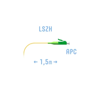 Пигтейл LC/APC SM (0.9) 1.5 m